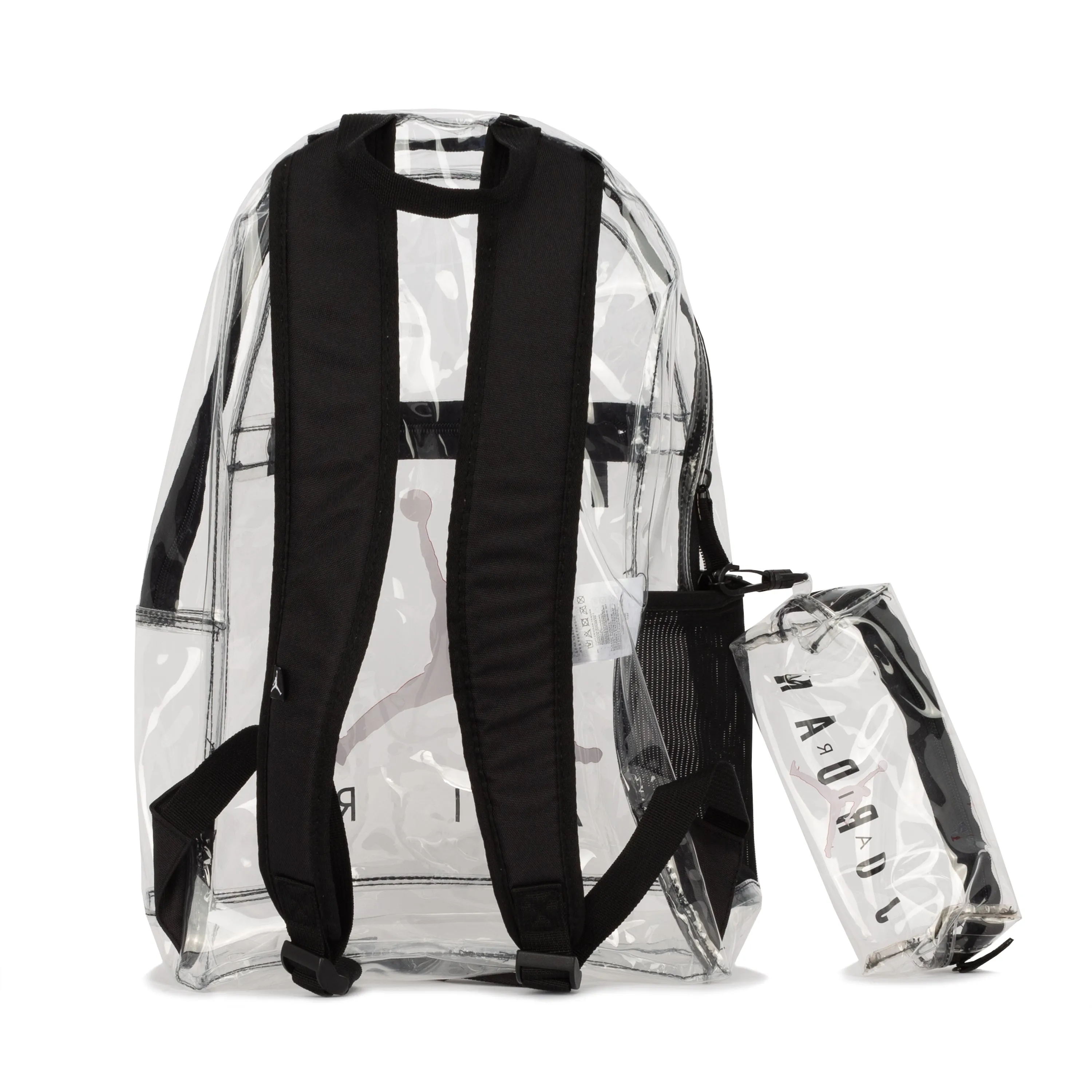 2pc Clear School Backpack With Pencil Case