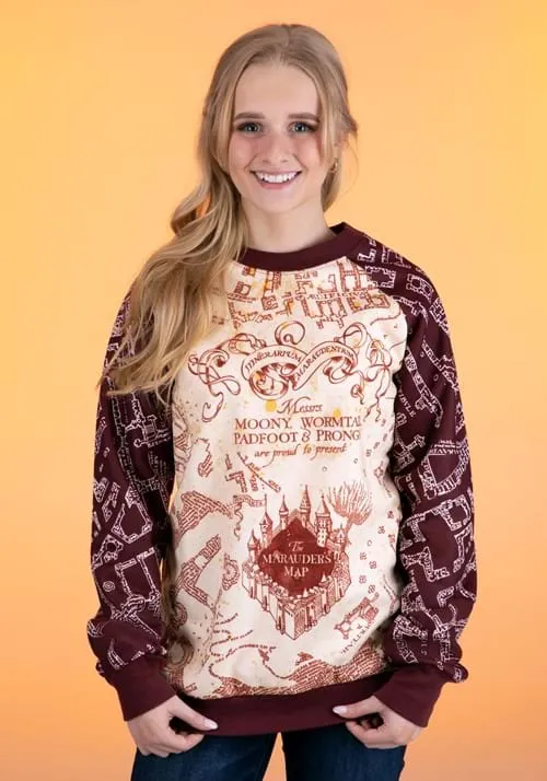 Adult Harry Potter Marauder's Map Sweatshirt