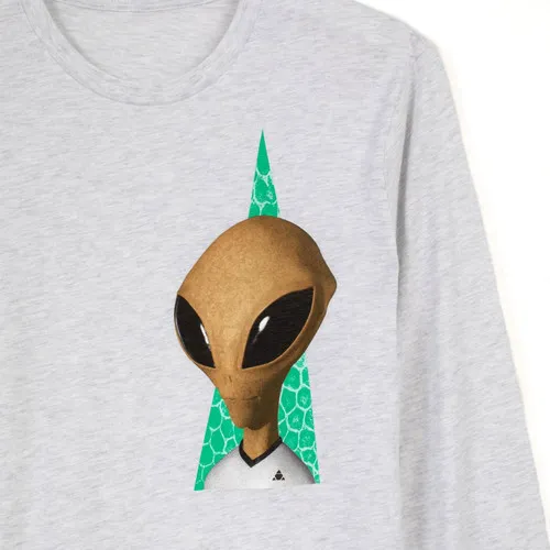 Alien Workshop Skateboards Longsleeve Shirt Visitor Reality Heather Grey