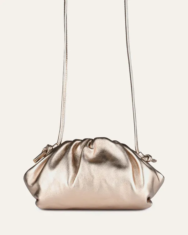 Bambie cross body bag gold leather