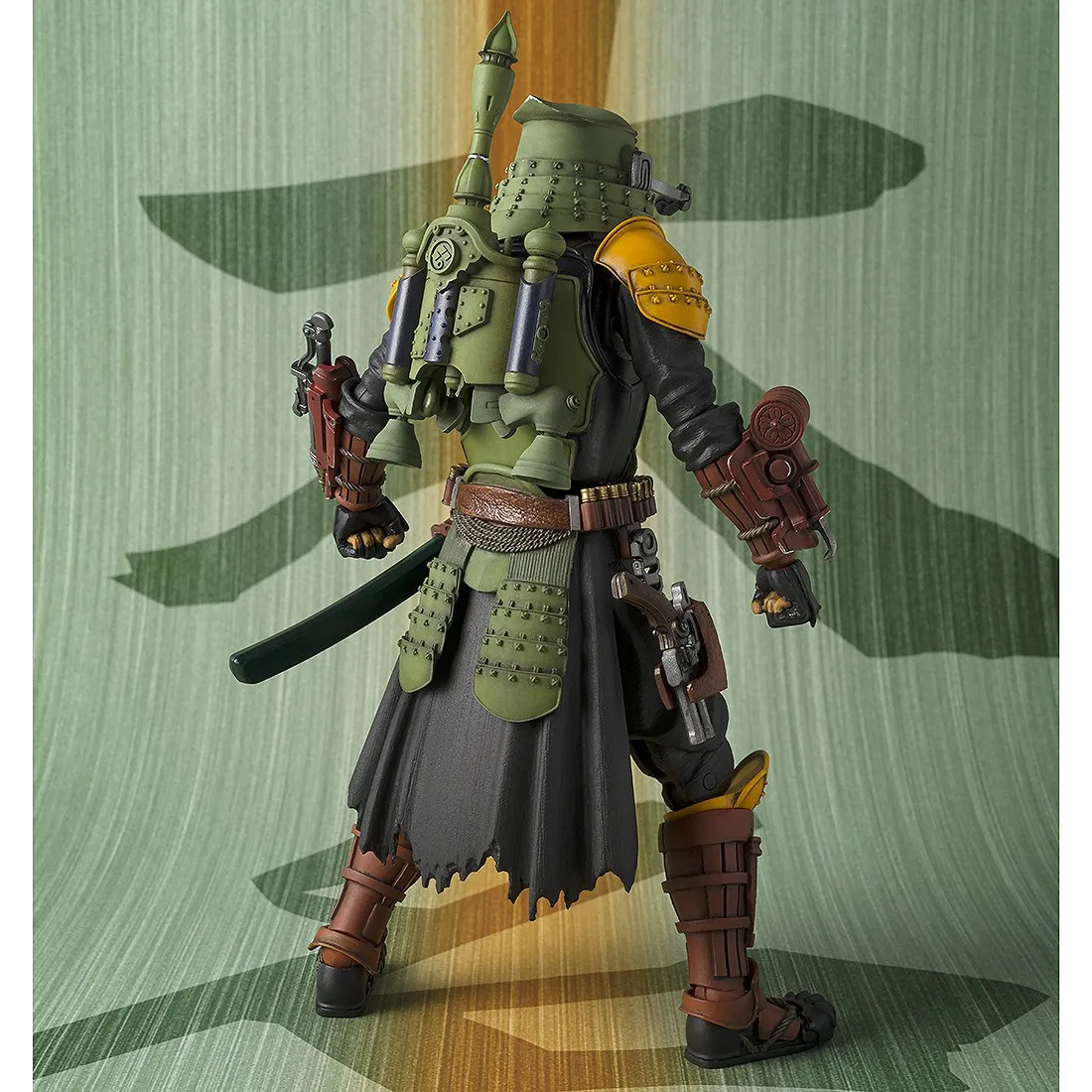 Bandai Meisho Movie Realization Star Wars The Book Of Boba Fett Daimyo Boba Fett Figure (green)