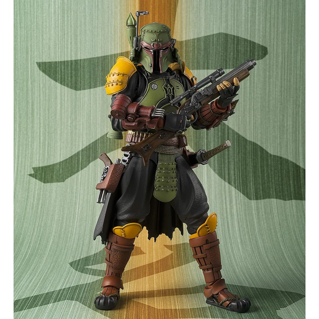 Bandai Meisho Movie Realization Star Wars The Book Of Boba Fett Daimyo Boba Fett Figure (green)