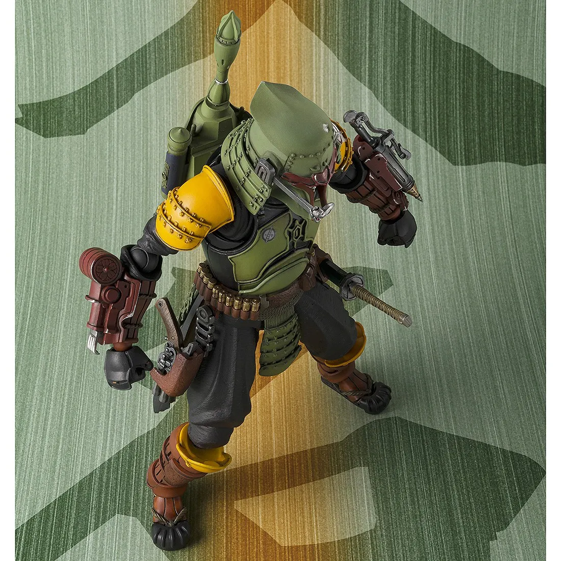 Bandai Meisho Movie Realization Star Wars The Book Of Boba Fett Daimyo Boba Fett Figure (green)