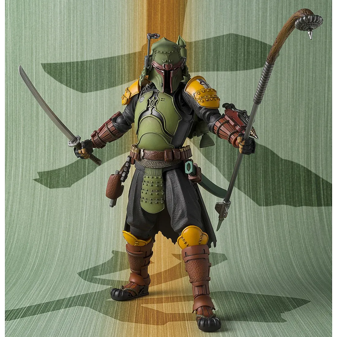 Bandai Meisho Movie Realization Star Wars The Book Of Boba Fett Daimyo Boba Fett Figure (green)