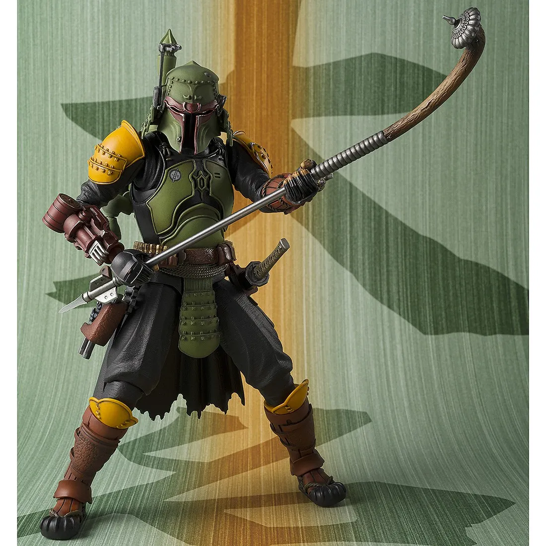 Bandai Meisho Movie Realization Star Wars The Book Of Boba Fett Daimyo Boba Fett Figure (green)