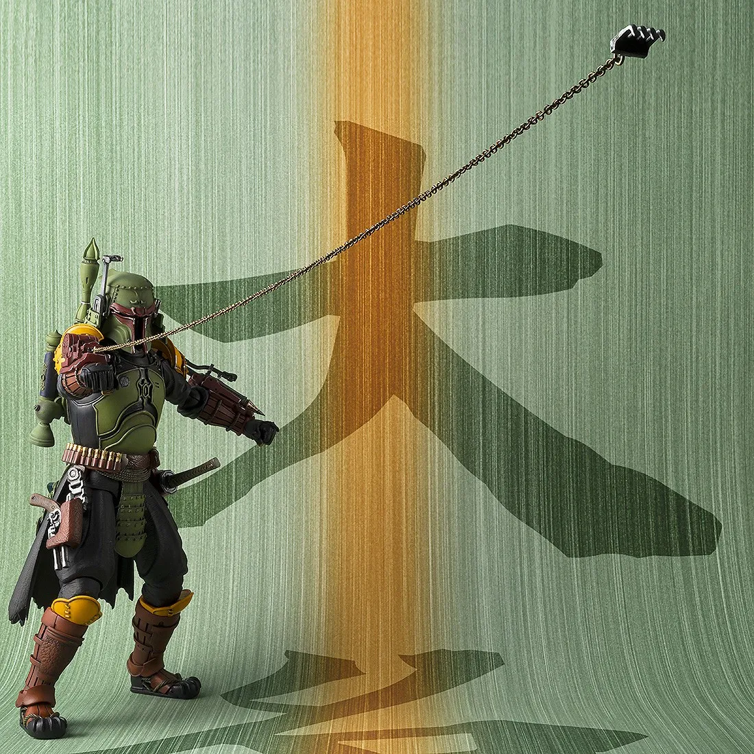 Bandai Meisho Movie Realization Star Wars The Book Of Boba Fett Daimyo Boba Fett Figure (green)