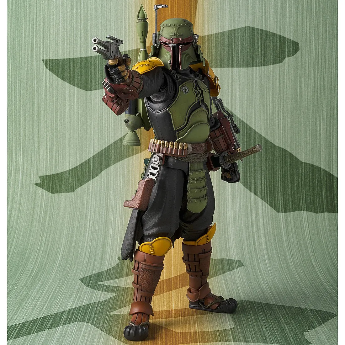 Bandai Meisho Movie Realization Star Wars The Book Of Boba Fett Daimyo Boba Fett Figure (green)