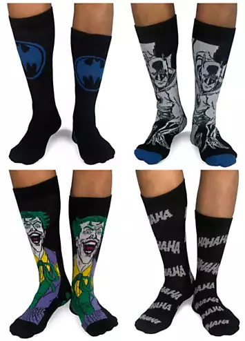 Batman & The Joker Pack of 4 Men’s Socks | Look Again