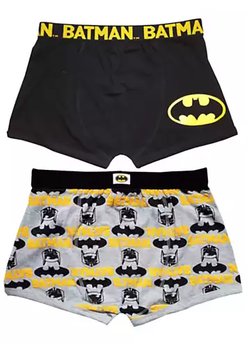 Batman Pack of 2 Men’s Boxer Shorts by DC Comics | Grattan