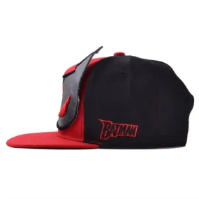 Batman Mask Snapback Cap Comics Red Black