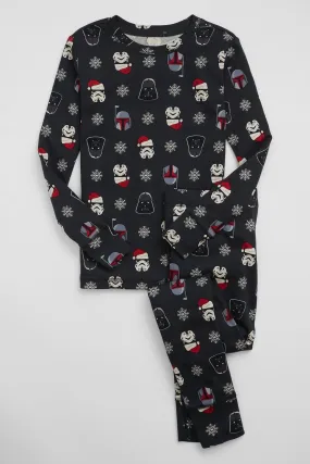 Black Star Wars Christmas Pyjama Set (6-14yrs)