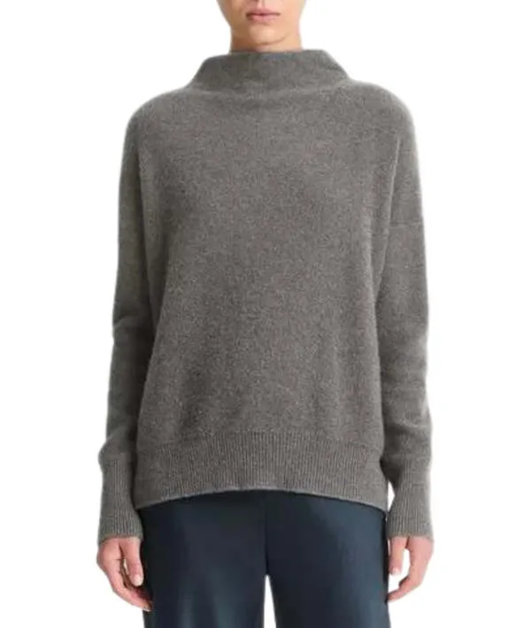 Boiled Funnel Neck Pullover - Heather Graphite