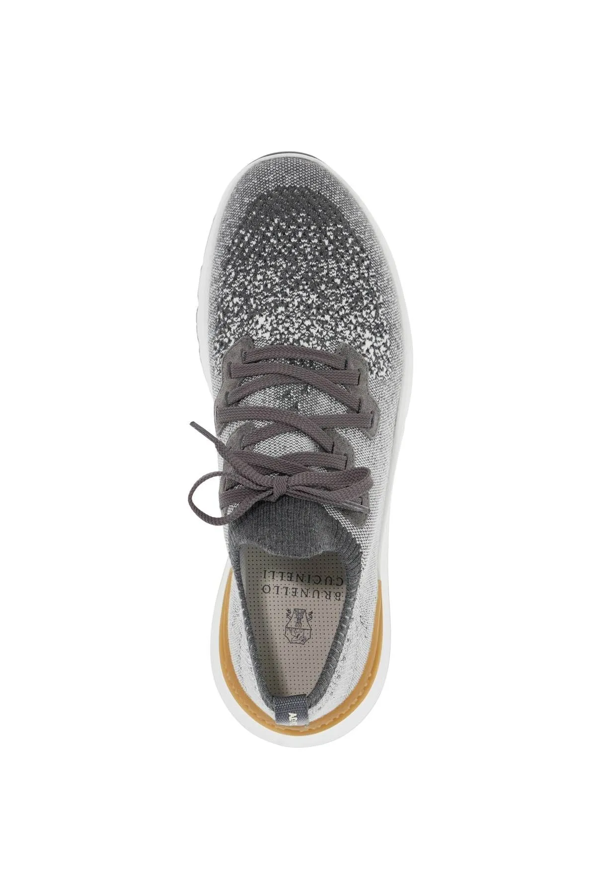 Brunello Cucinelli    Brunello Cucinelli Knit Chine Sneakers In