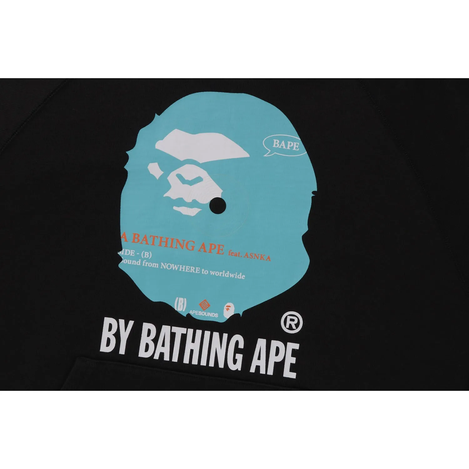 (B)Y BATHING APE PULLOVER HOODIE RELAXED FIT MENS