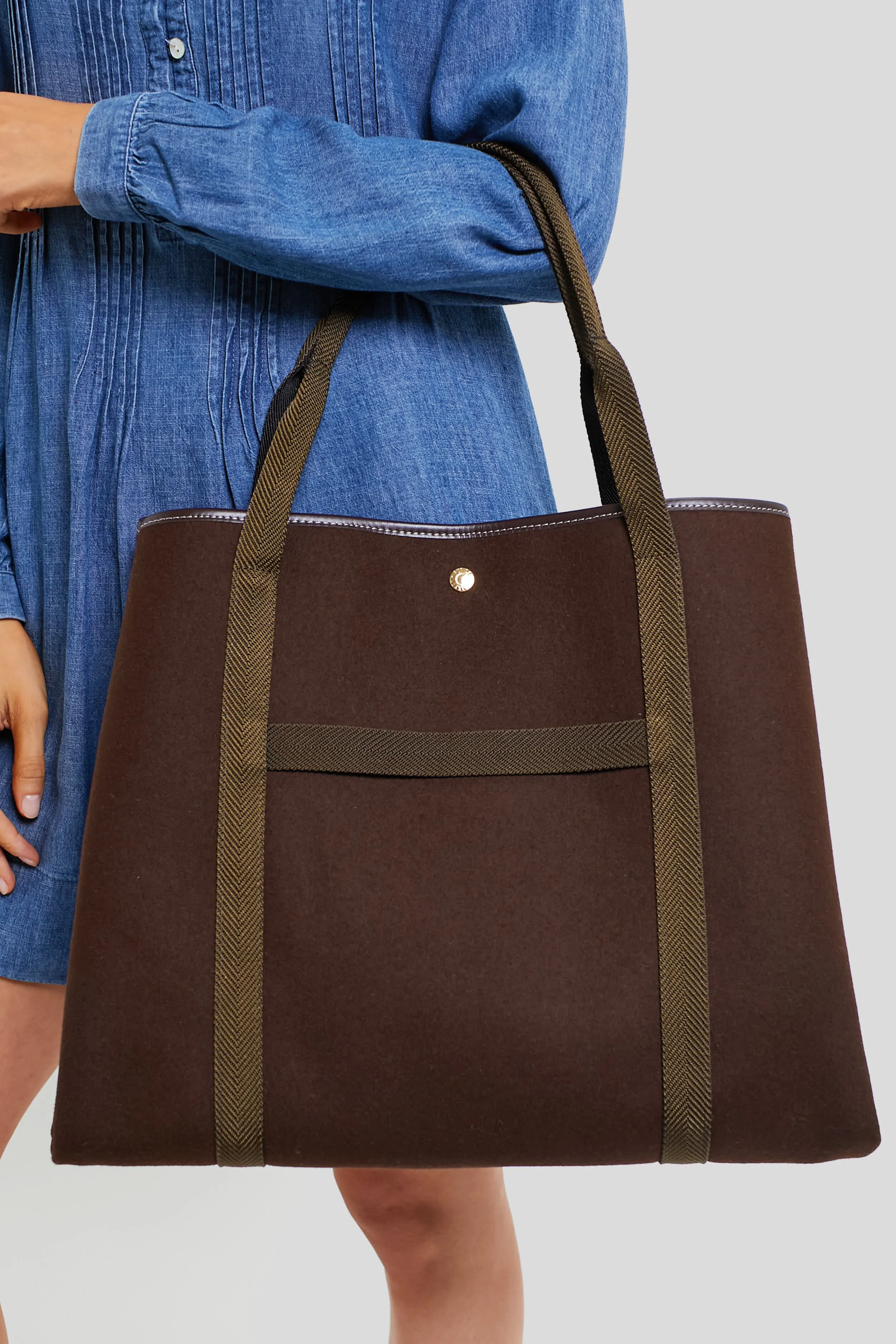 Chocolate Flannel Traversee XL Tote