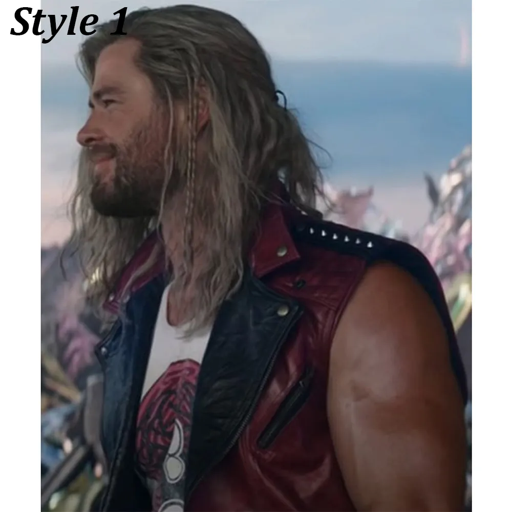 Chris Hemsworth Thor Love and Thunder Leather Vest