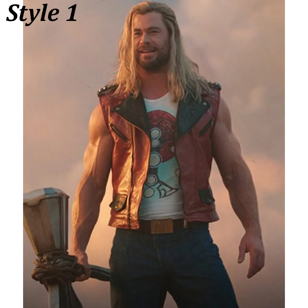 Chris Hemsworth Thor Love and Thunder Leather Vest