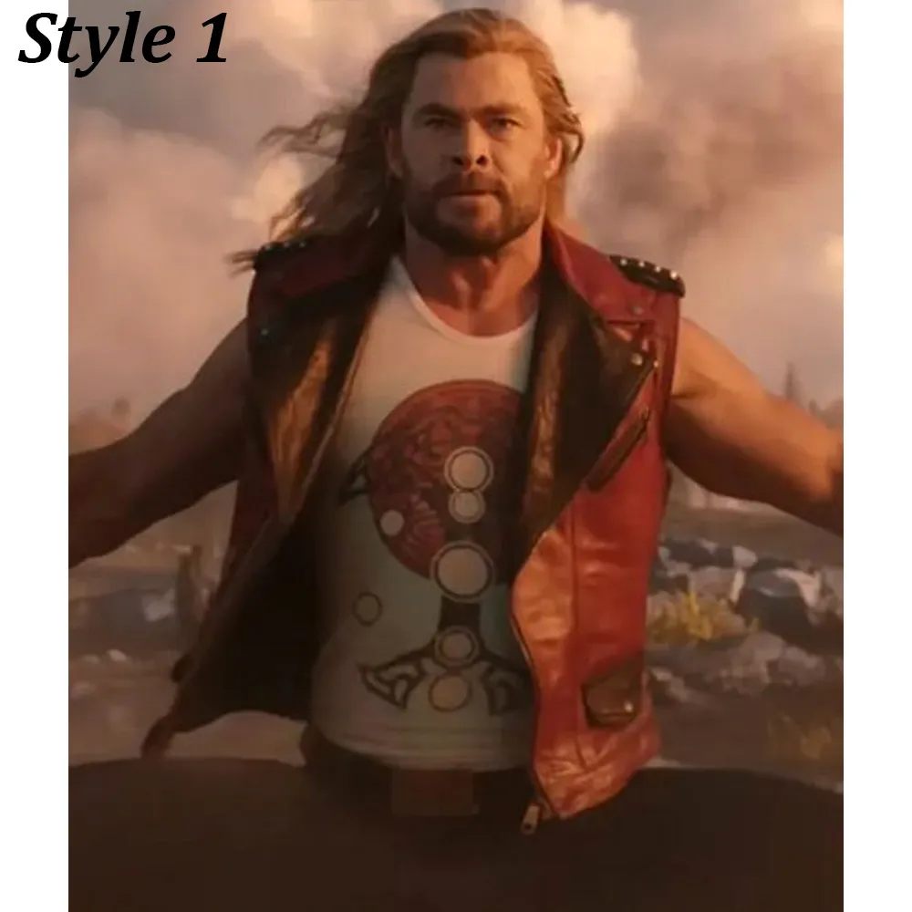 Chris Hemsworth Thor Love and Thunder Leather Vest