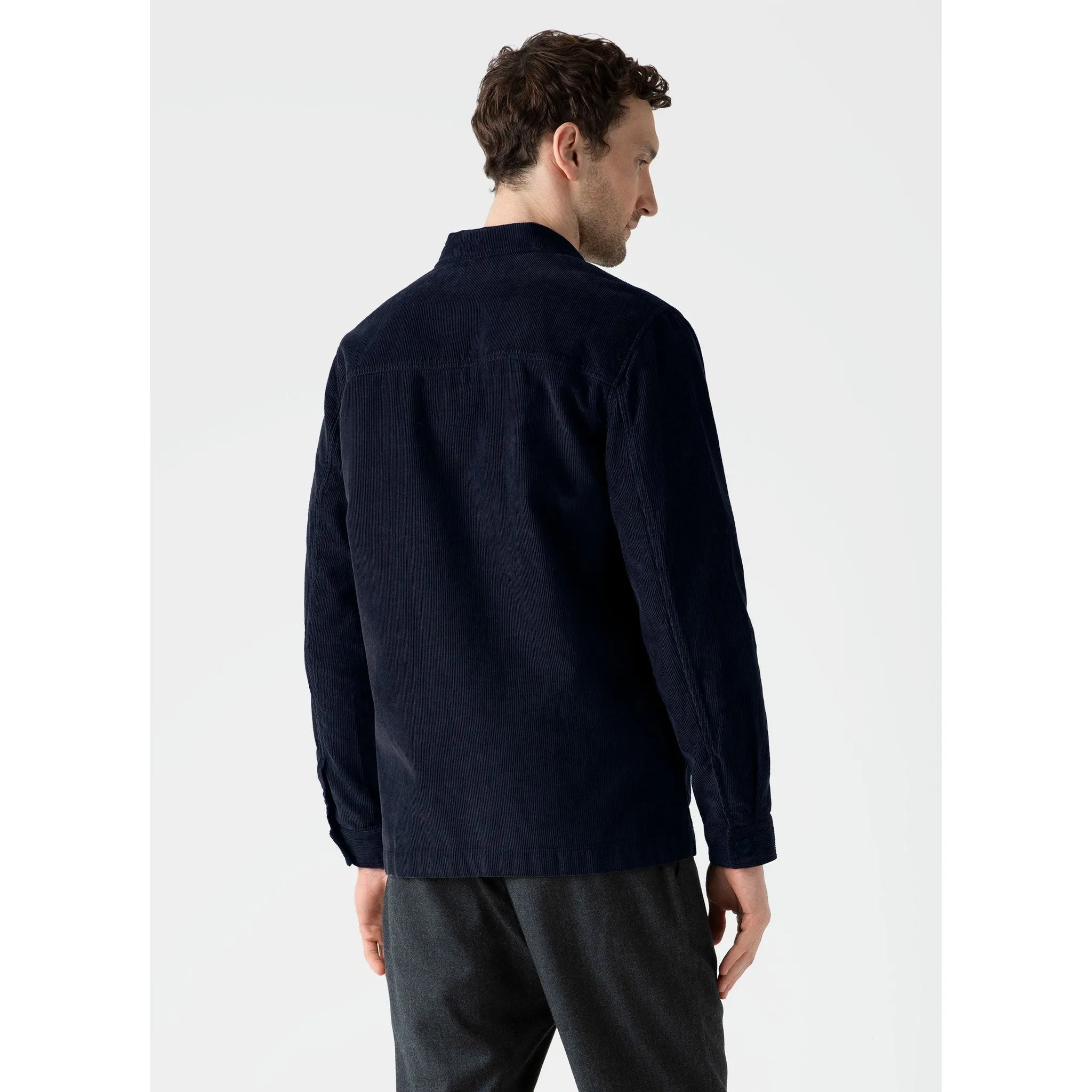 Corduroy Twin Pocket Jacket | Men | Navy