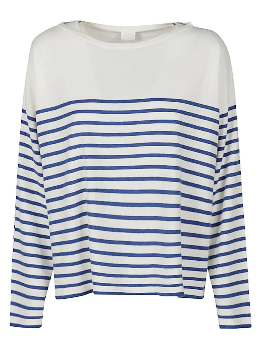 Ct Plage    Ct Plage Striped Cotton Blend Pullover