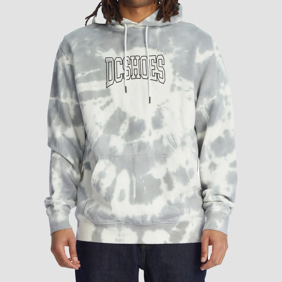 DC Uni Pullover Hoodie Lily White Tie Dye