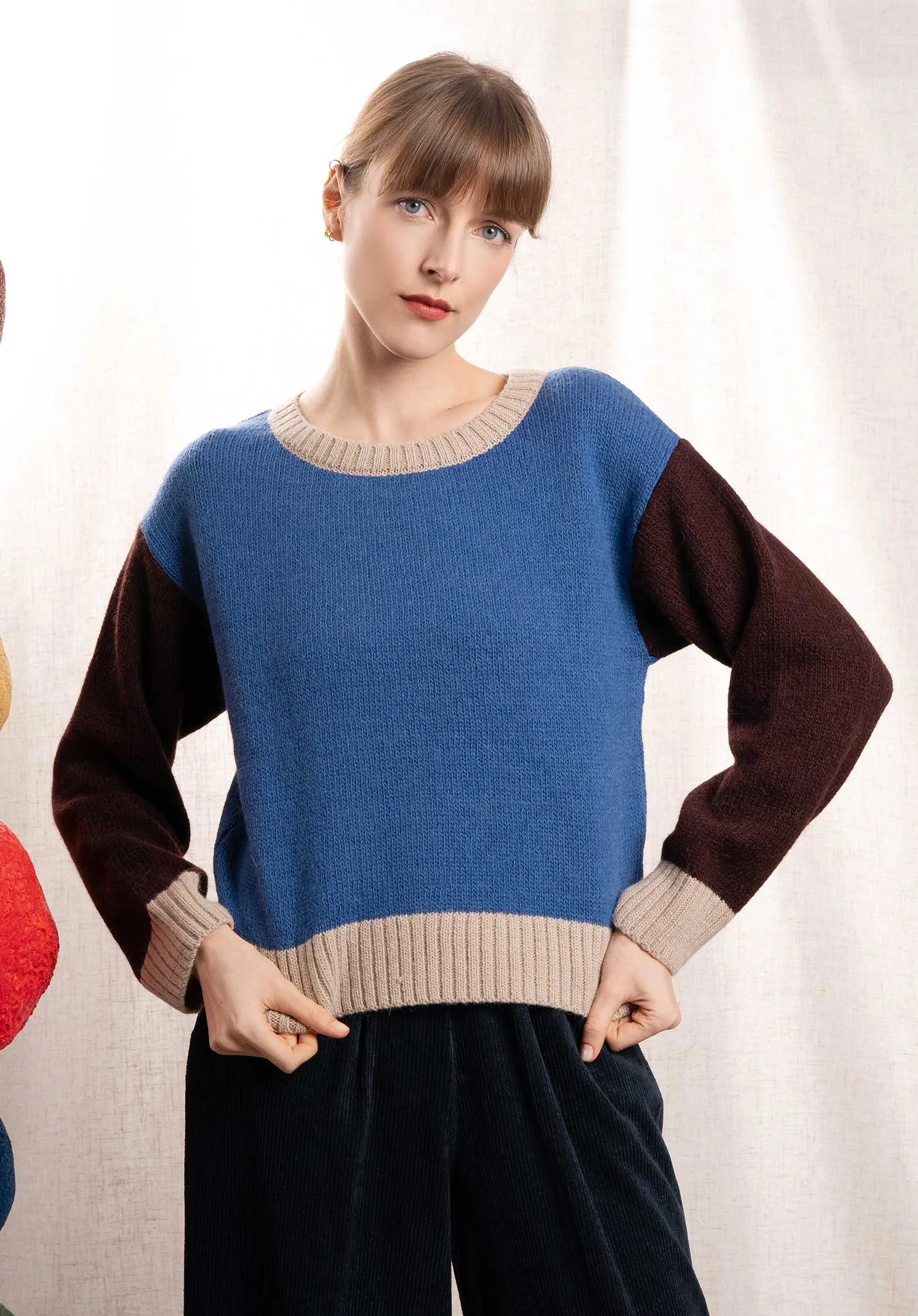     DIEGA     Pullover Puliko 8820 2-Blue-Brown-White