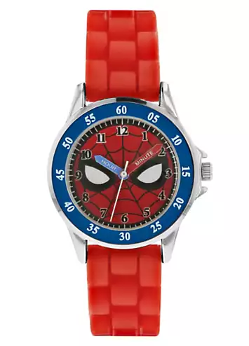 Disney Marvel Spiderman Red Silicon Strap Kids Watch | Grattan