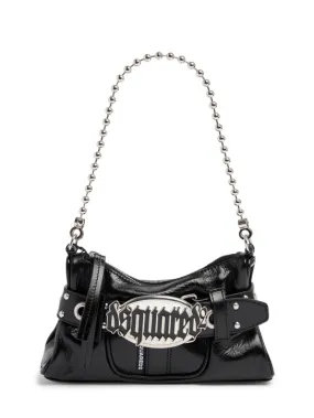 Dsquared2   Gothic belted leather shoulder bag 