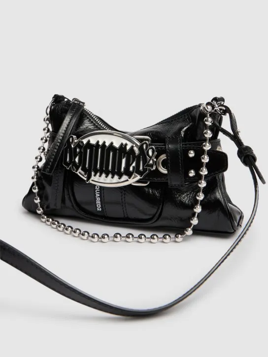 Dsquared2   Gothic belted leather shoulder bag 