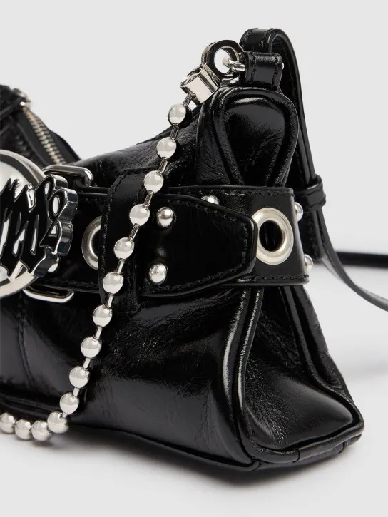 Dsquared2   Gothic belted leather shoulder bag 