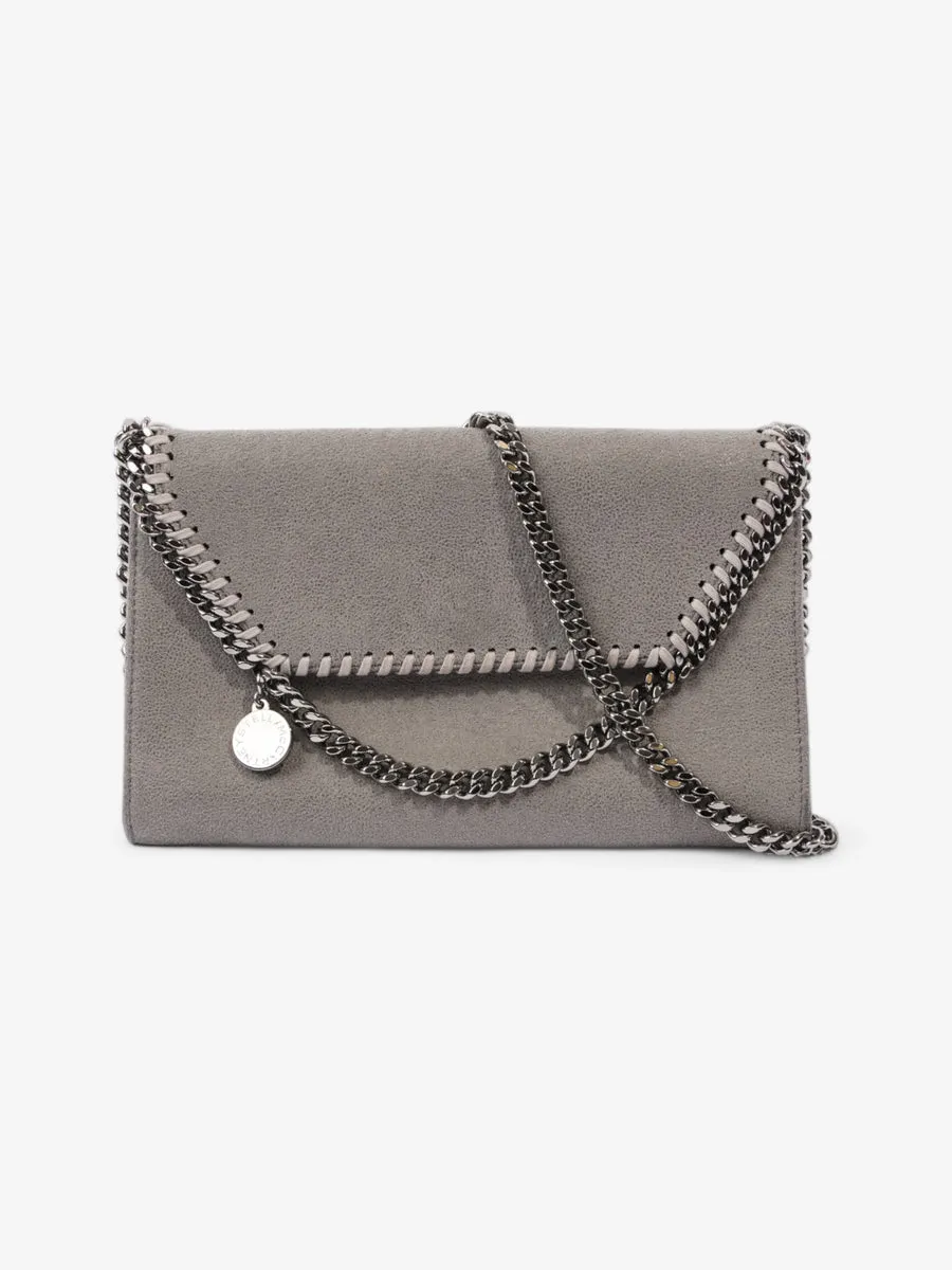 Falabella Shoulder Bag Grey Fabric Mini