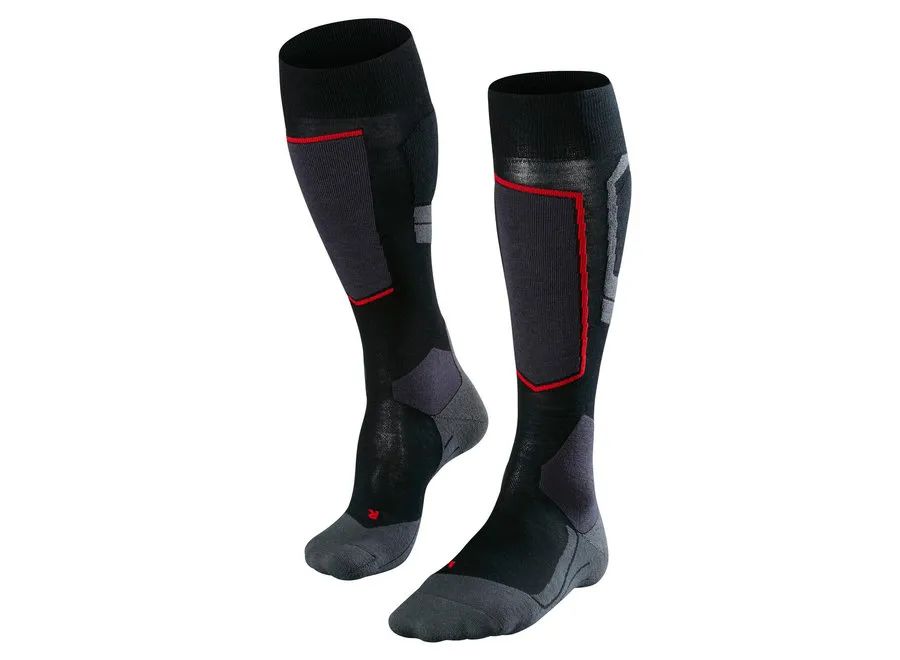 Falke SK4 Wool Women's Ski Sock Black/Red