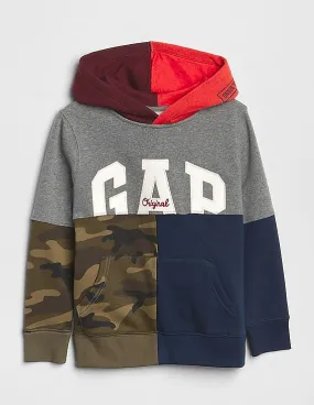 GAP Boys Grey Logo Remix Hoodie