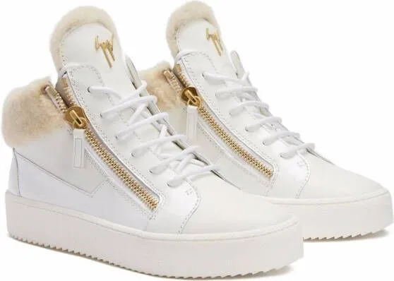 Giuseppe Zanotti Kriss leather mid-top sneakers White