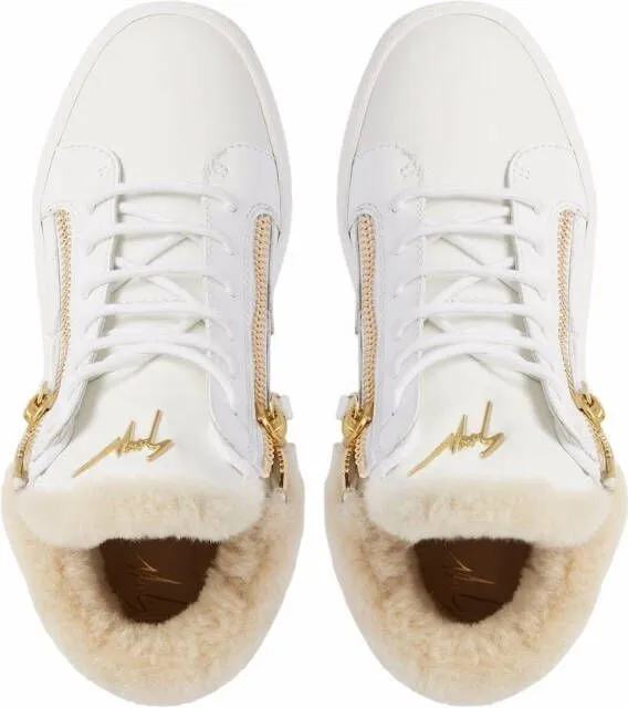 Giuseppe Zanotti Kriss leather mid-top sneakers White