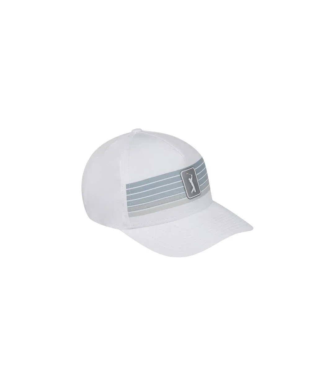 Golf mens striped cap bright white PGA Tour