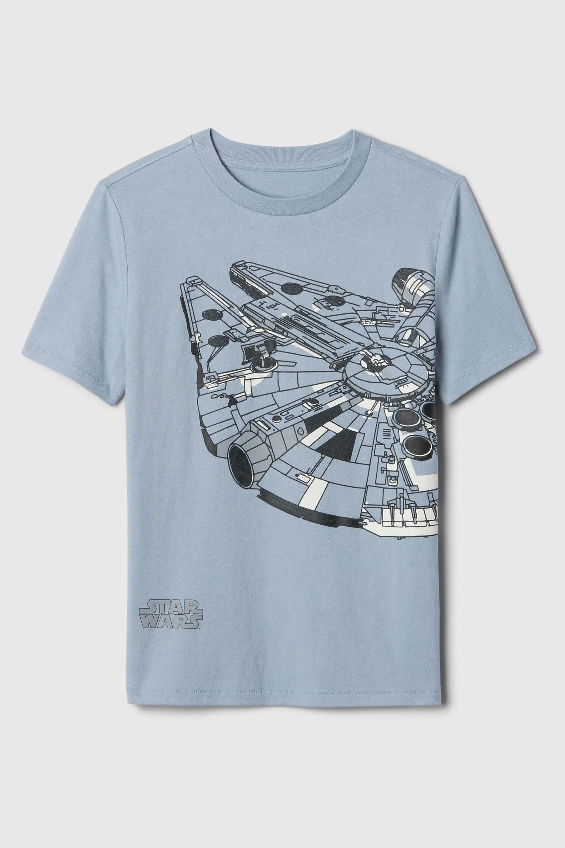 Grey Star Wars Cotton Graphic Short Sleeve T-Shirt (4-13yrs)