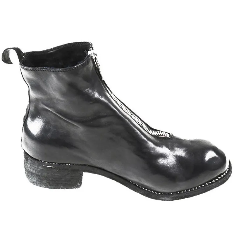 Guidi Front Zip Leather Boot