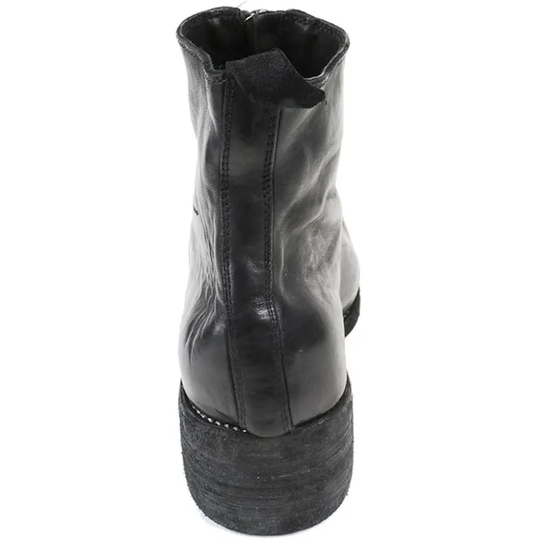 Guidi Front Zip Leather Boot