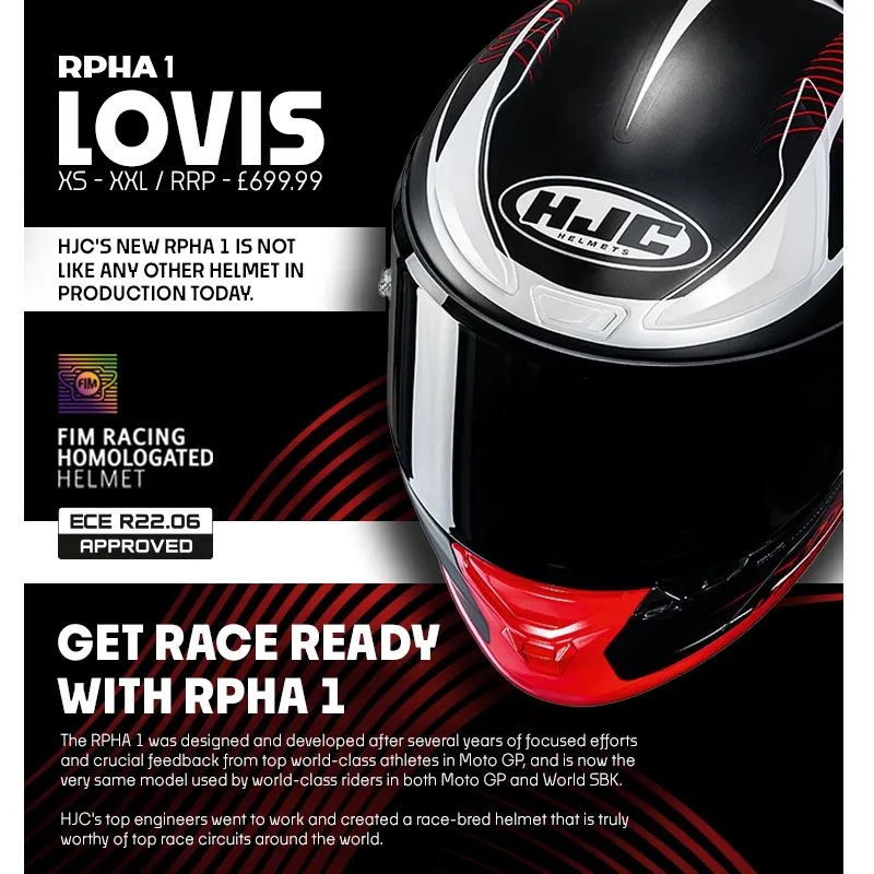 HJC RPHA 1 Lovis Helmet - Red