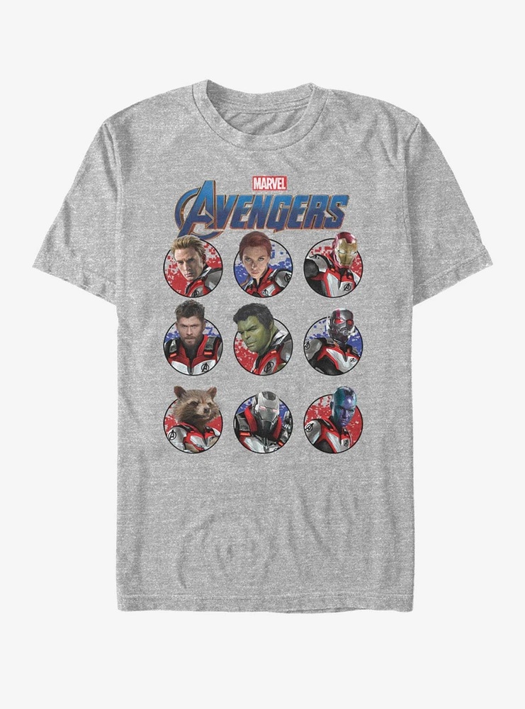 Hot Topic Marvel Avengers: Endgame Heroic Group T-Shirt