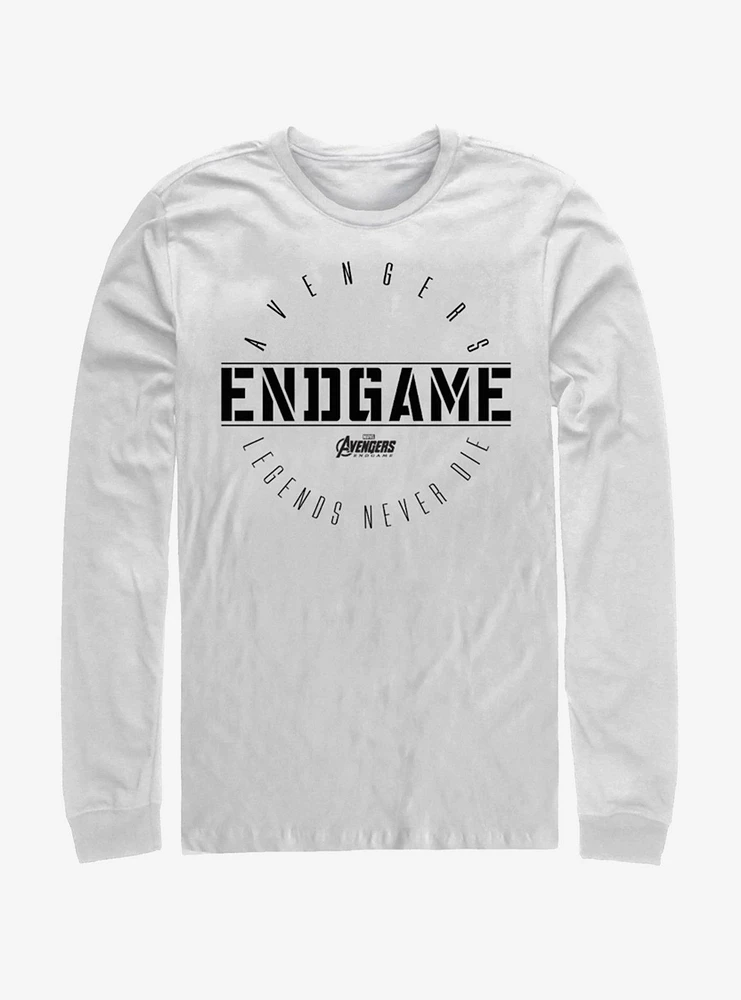 Hot Topic Marvel Avengers: Endgame Last Stand White Long-Sleeve T-Shirt