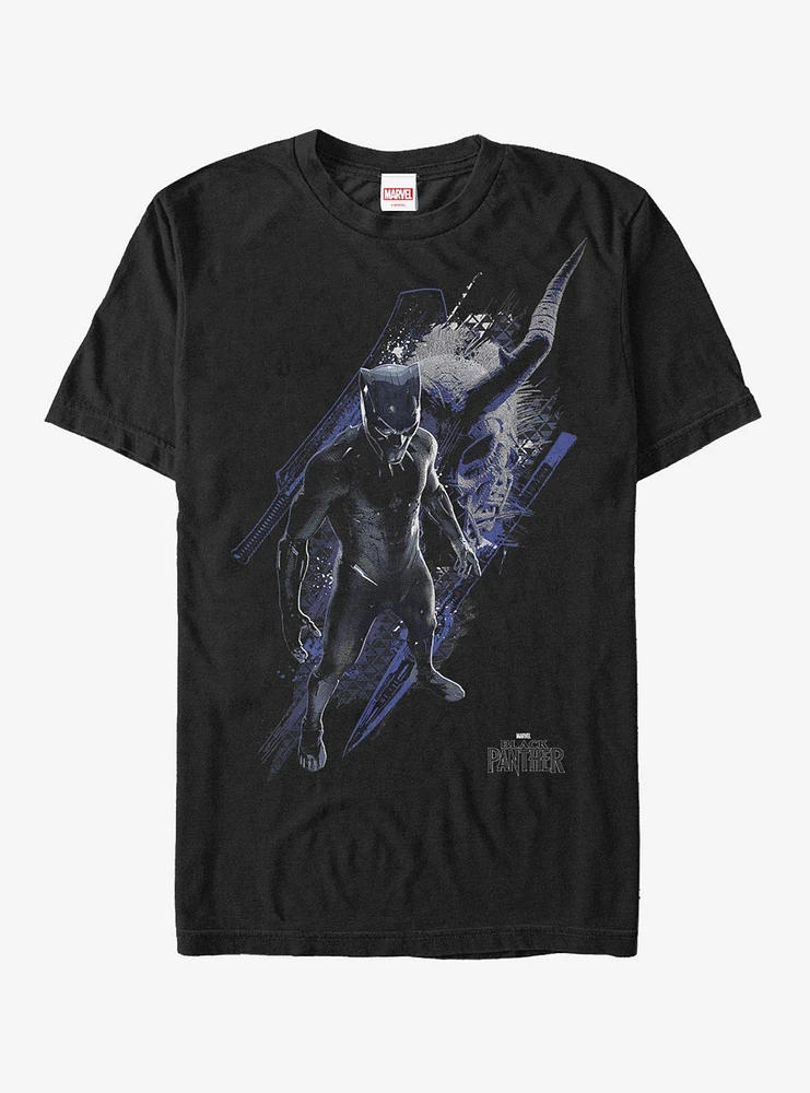 Hot Topic Marvel Black Panther Killmonger Mask T-Shirt