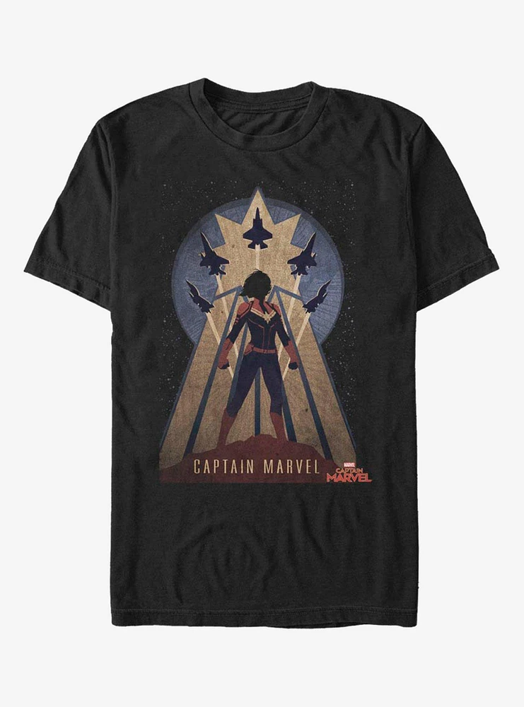 Hot Topic Marvel Captain Deco T-Shirt