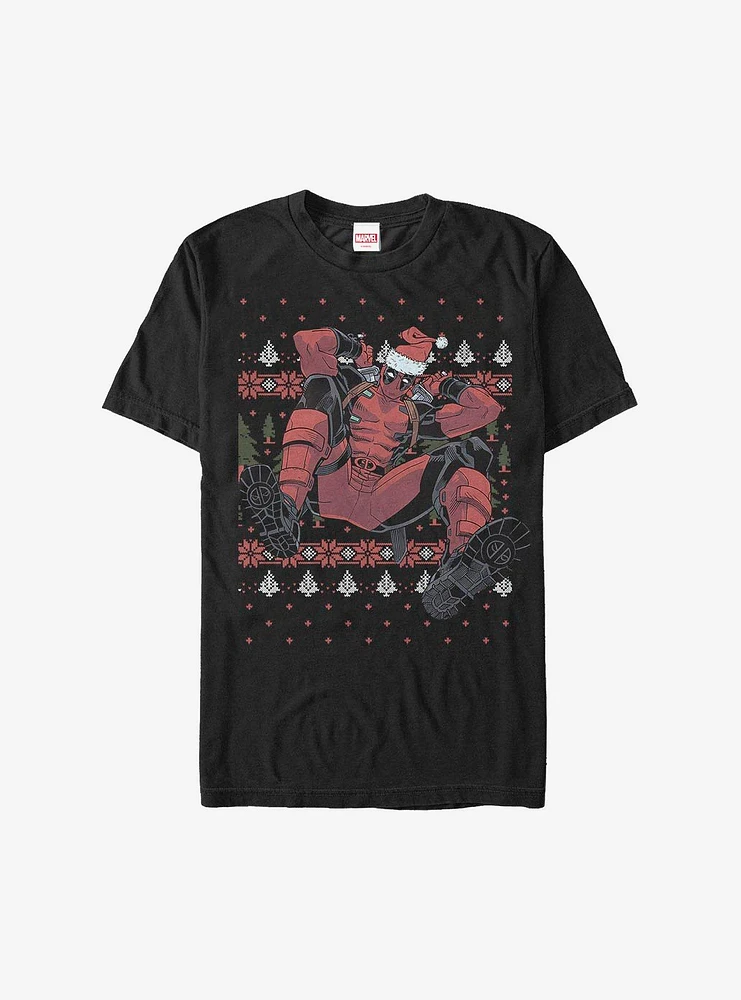 Hot Topic Marvel Deadpool Christmas Killer T-Shirt