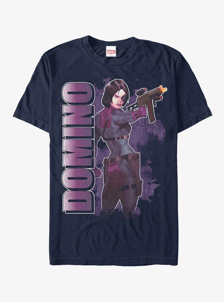 Hot Topic Marvel Deadpool Domino Watercolor T-Shirt