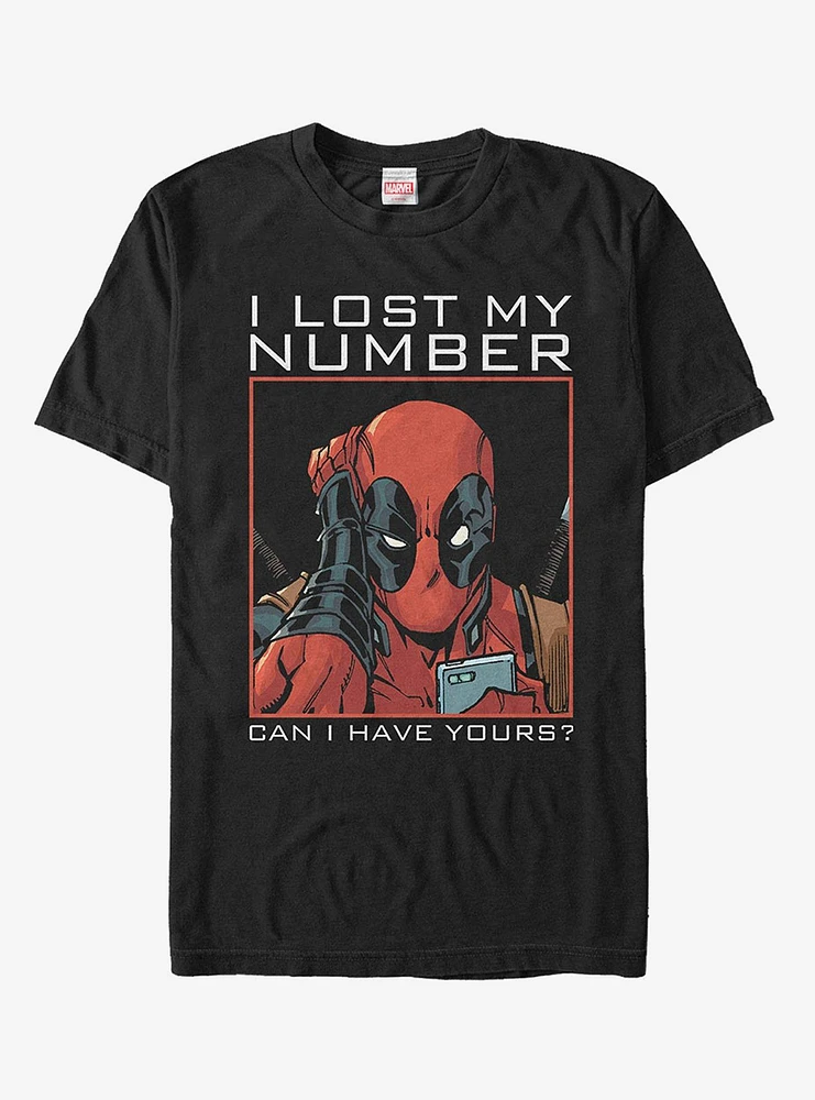 Hot Topic Marvel Deadpool Wants Your Number T-Shirt