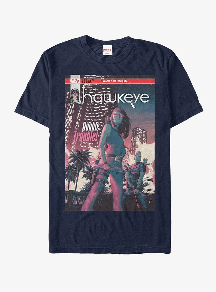 Hot Topic Marvel Hawk Eye Double Trouble T-Shirt