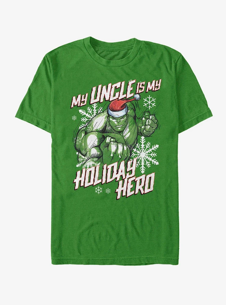 Hot Topic Marvel Hulk Holiday Uncle T-Shirt