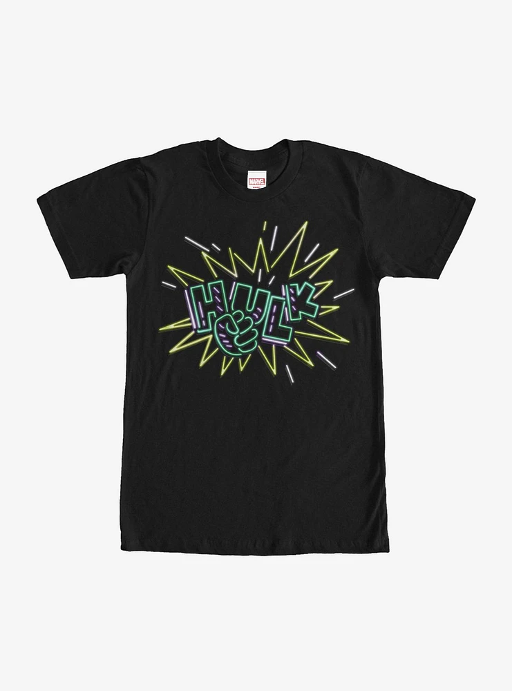 Hot Topic Marvel Hulk Neon Star T-Shirt